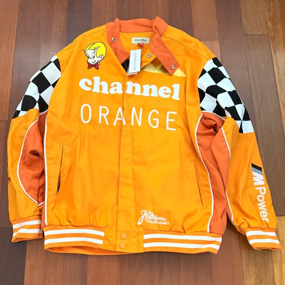 Channel Orange Racing Jacket (Unisex) - Picture 1 of 8